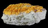 Orpiment With Barite Crystals - Peru #63802-2